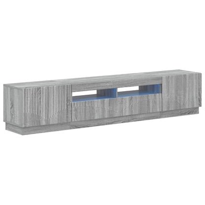 vidaXL 5 Piece LED TV Cabinet Grey Sonoma Engineered Wood