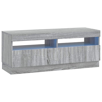 vidaXL 5 Piece LED TV Cabinet Grey Sonoma Engineered Wood