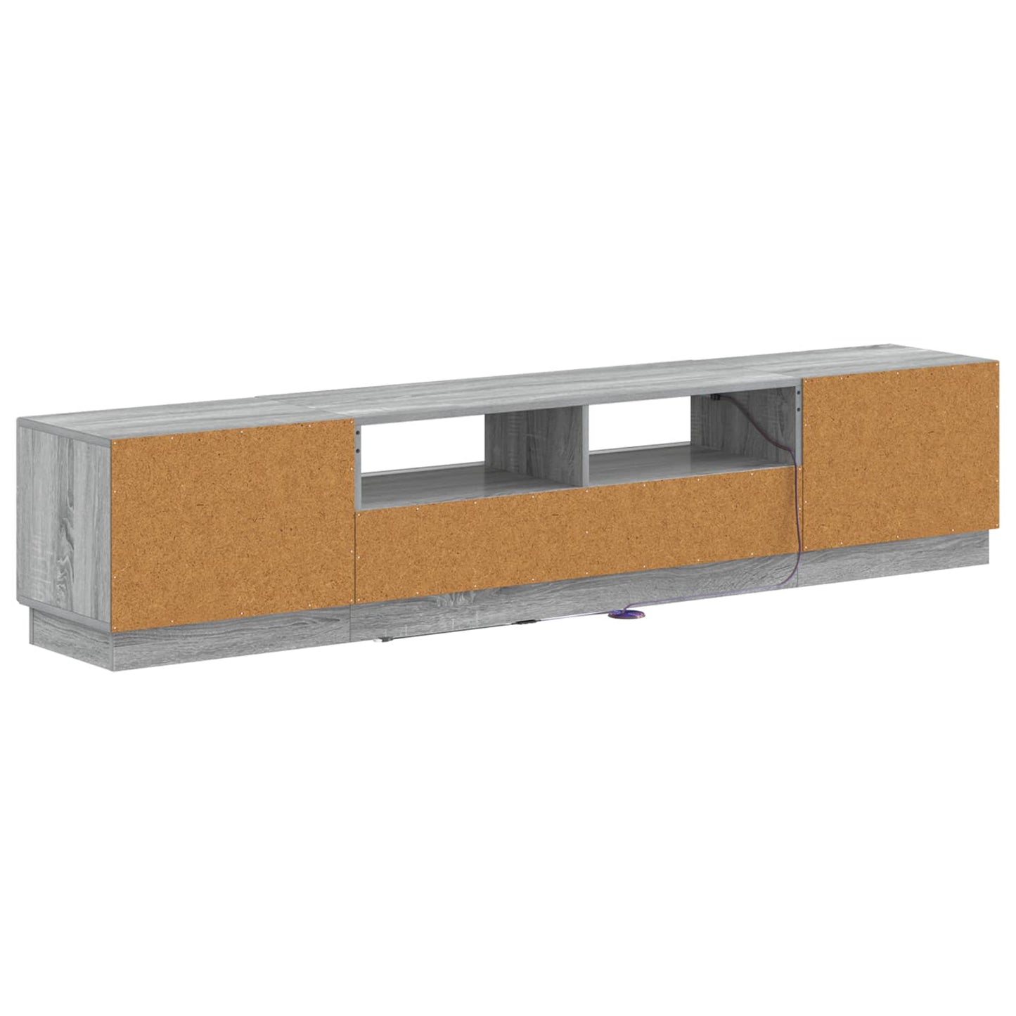 vidaXL 5 Piece LED TV Cabinet Grey Sonoma Engineered Wood