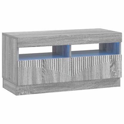 vidaXL 5 Piece LED TV Cabinet Grey Sonoma Engineered Wood