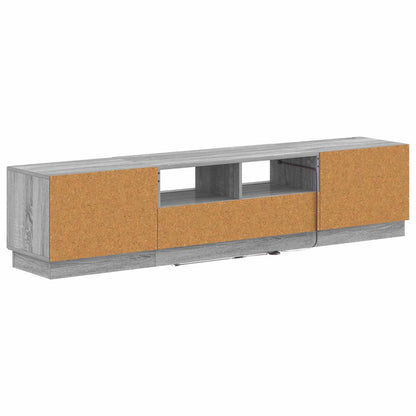 vidaXL 5 Piece LED TV Cabinet Grey Sonoma Engineered Wood