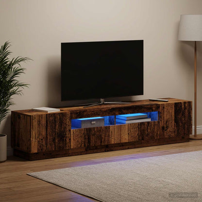 vidaXL LED TV Cabinet HOORN 3 pcs Old Wood Engineered Wood