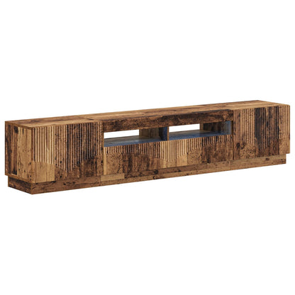 vidaXL 5 Piece LED TV Cabinet Old Wood Engineered Wood