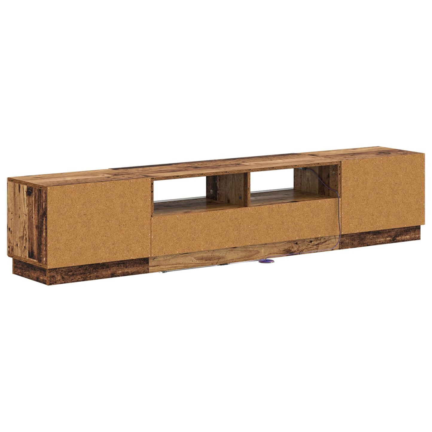 vidaXL 5 Piece LED TV Cabinet Old Wood Engineered Wood