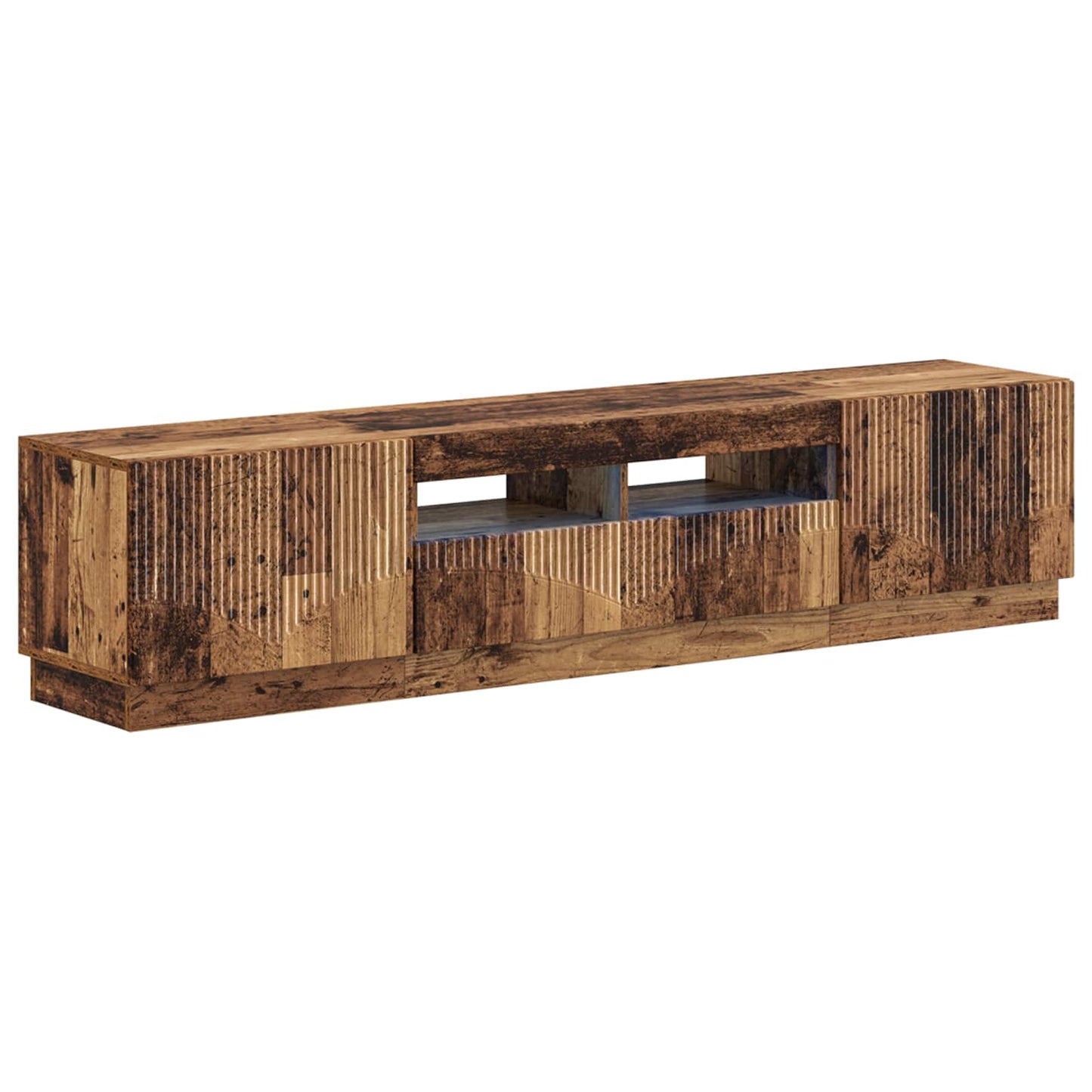 vidaXL 5 Piece LED TV Cabinet Old Wood Engineered Wood