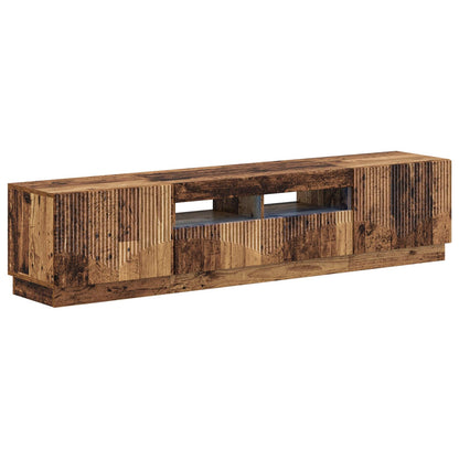 vidaXL 5 Piece LED TV Cabinet Old Wood Engineered Wood