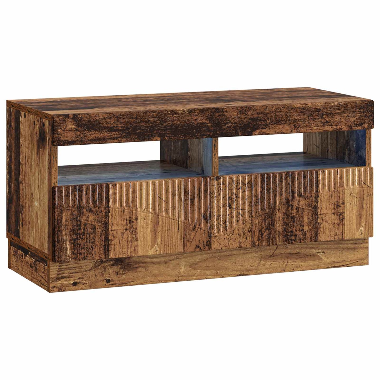 vidaXL 5 Piece LED TV Cabinet Old Wood Engineered Wood
