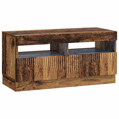 vidaXL 5 Piece LED TV Cabinet Old Wood Engineered Wood