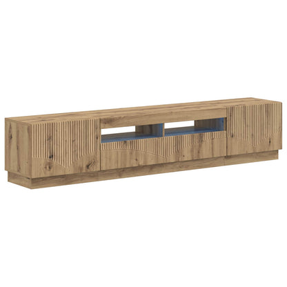 vidaXL 5 Piece LED TV Cabinet Artisan Oak Engineered Wood