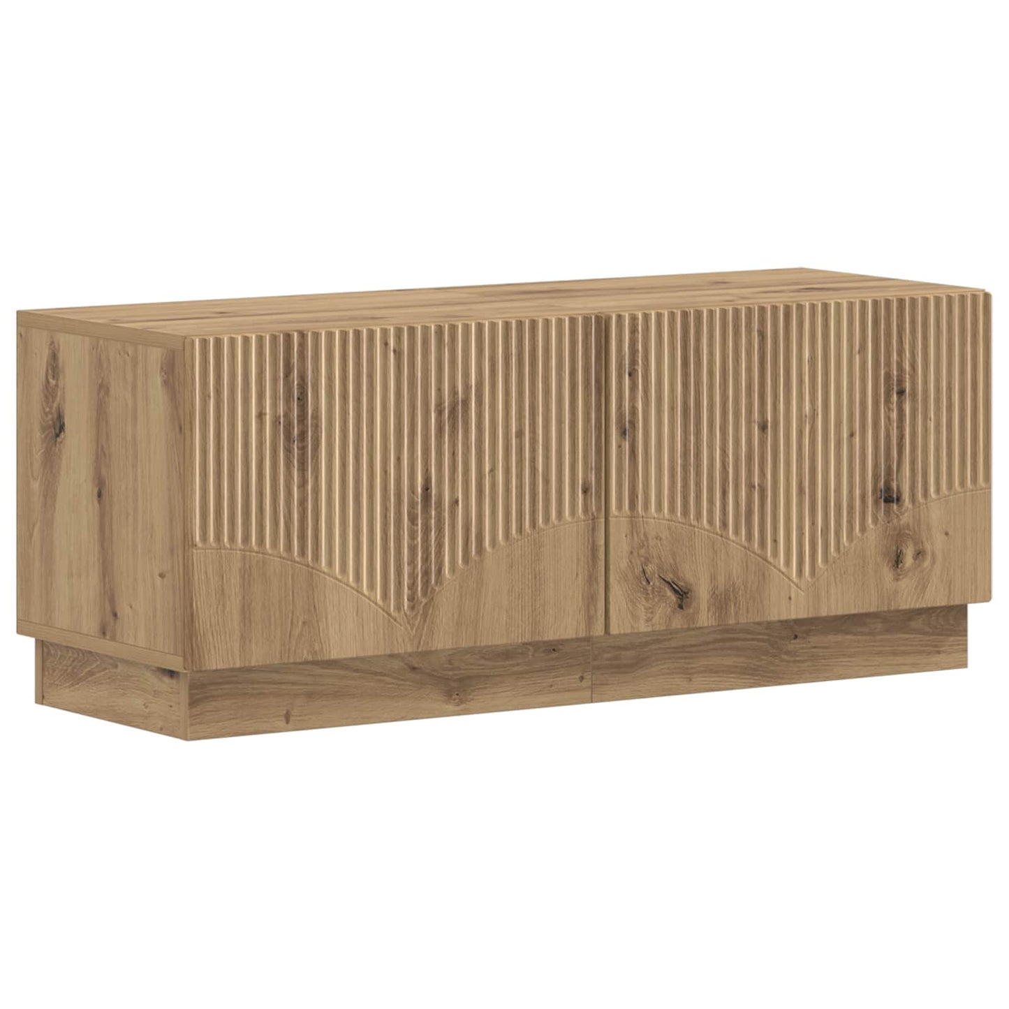 vidaXL 5 Piece LED TV Cabinet Artisan Oak Engineered Wood