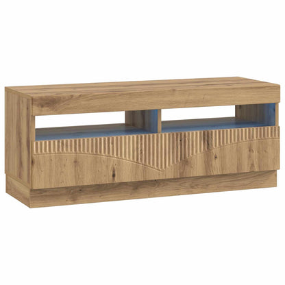 vidaXL 5 Piece LED TV Cabinet Artisan Oak Engineered Wood