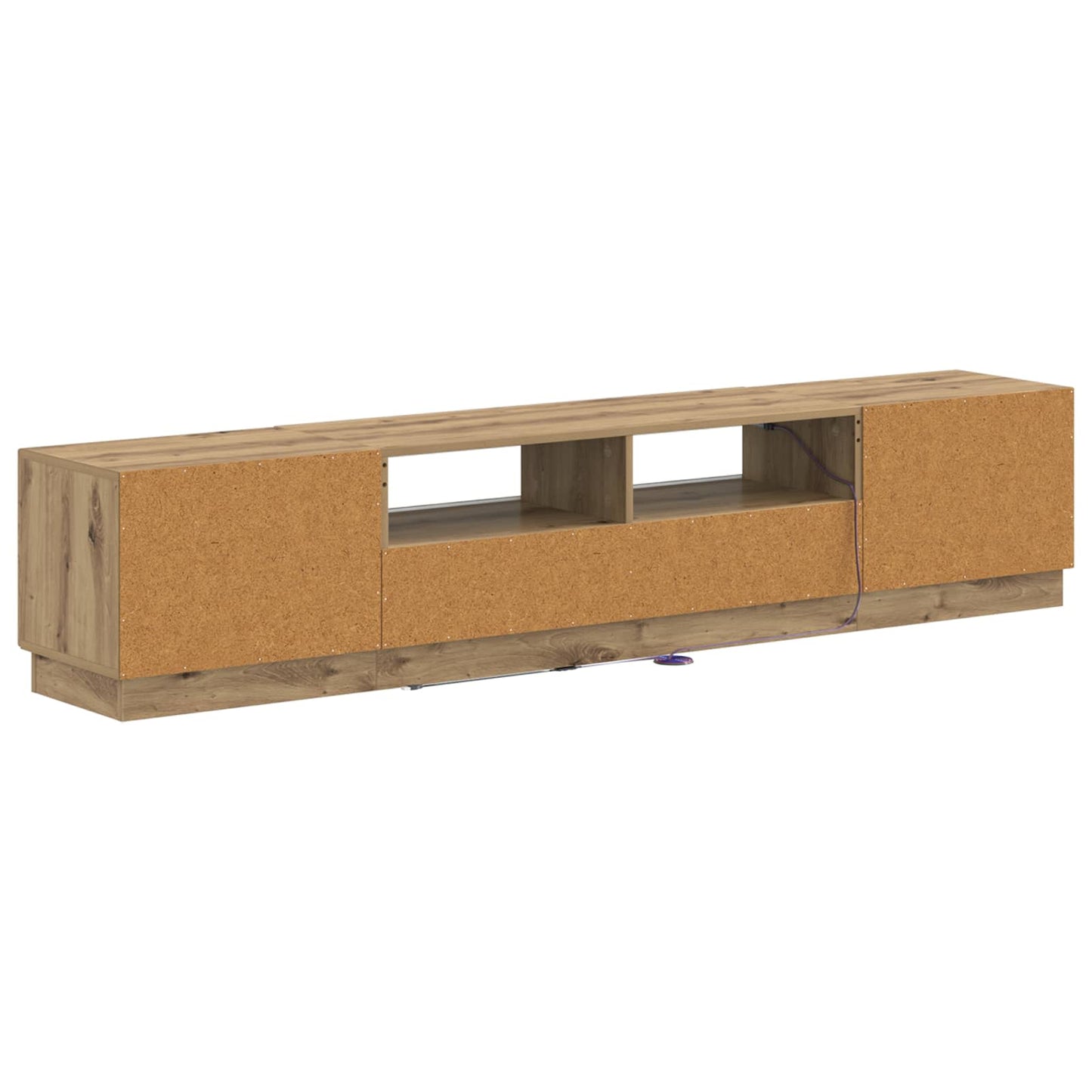 vidaXL 5 Piece LED TV Cabinet Artisan Oak Engineered Wood