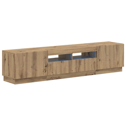 vidaXL 5 Piece LED TV Cabinet Artisan Oak Engineered Wood