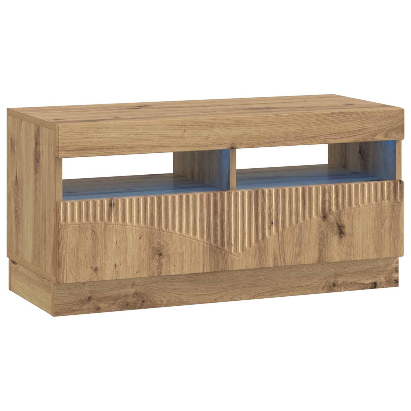vidaXL 5 Piece LED TV Cabinet Artisan Oak Engineered Wood