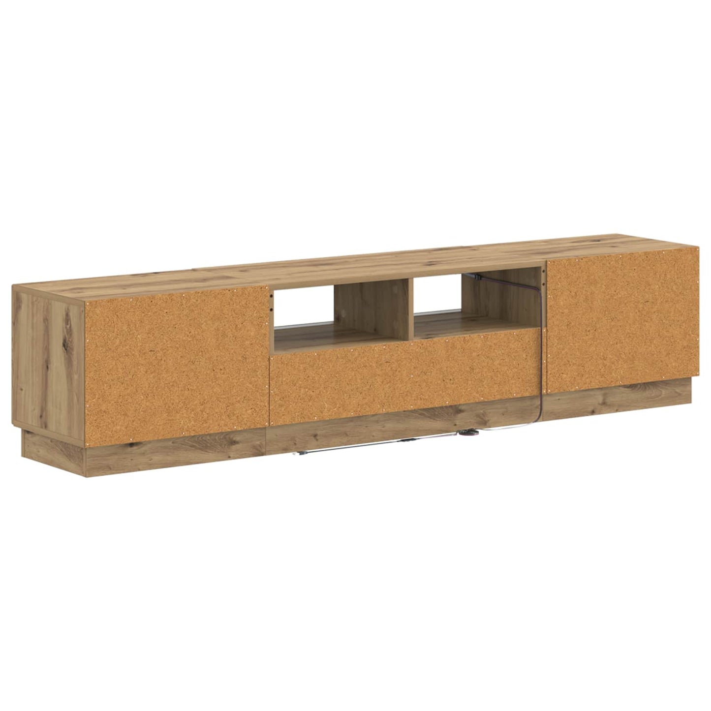 vidaXL 5 Piece LED TV Cabinet Artisan Oak Engineered Wood