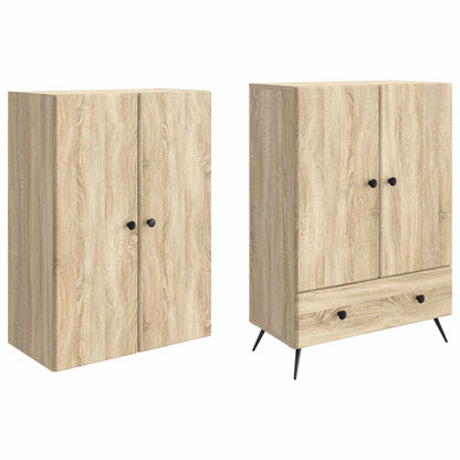 vidaXL Cabinet Set 2 pcs Sonoma Oak Engineered Wood