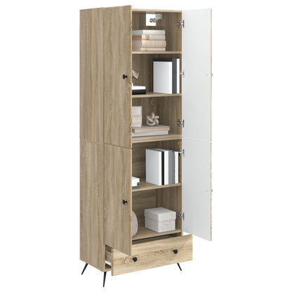 vidaXL Cabinet Set 2 pcs Sonoma Oak Engineered Wood