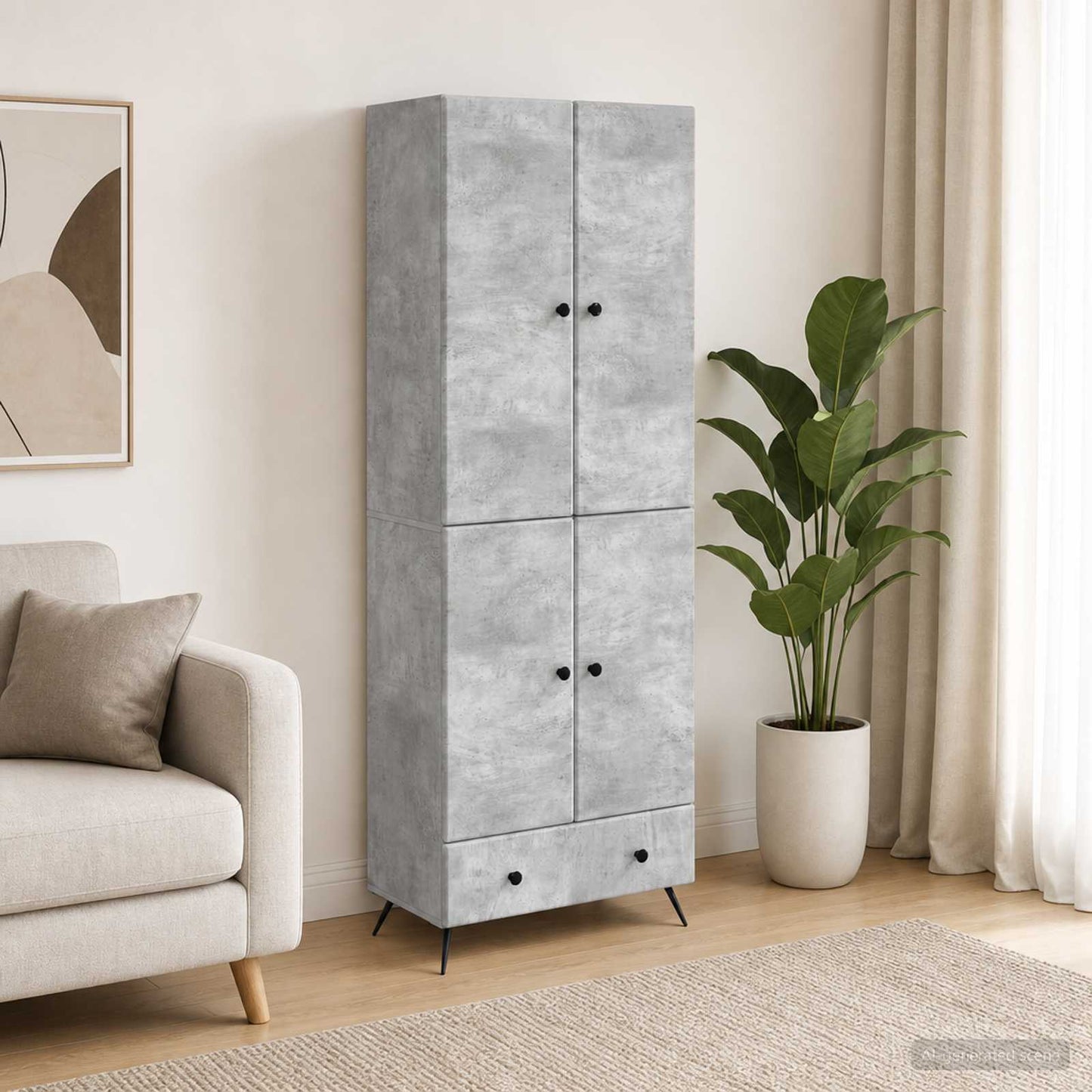 vidaXL Cabinet Set 2 pcs Engineered Wood