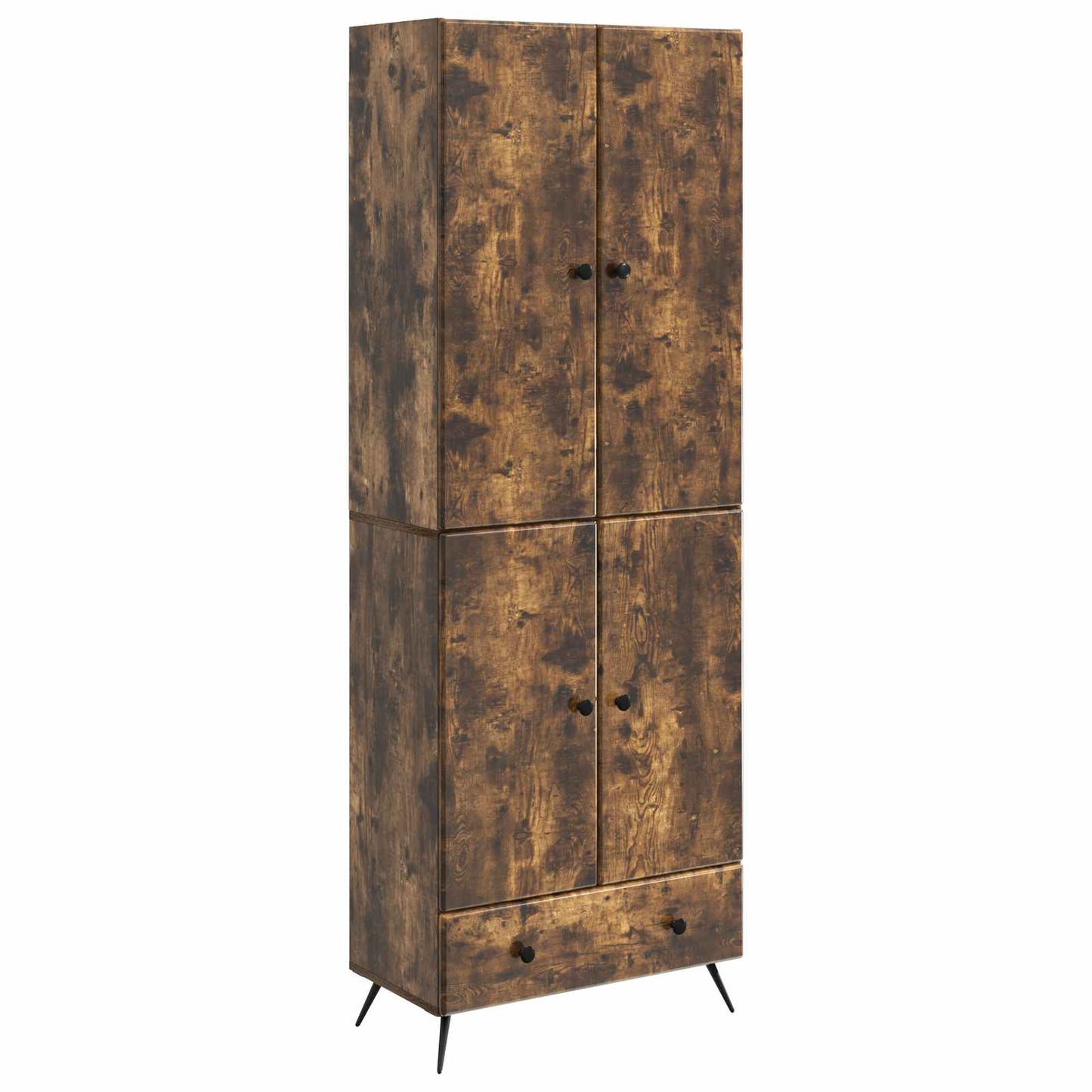 vidaXL Cabinet Set 2 pcs Smoked Oak Engineered Wood