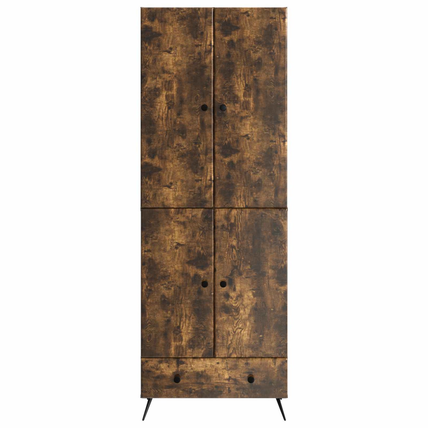 vidaXL Cabinet Set 2 pcs Smoked Oak Engineered Wood