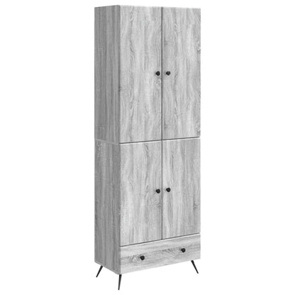 vidaXL Cabinet Set 2 pcs Grey Sonoma Engineered Wood