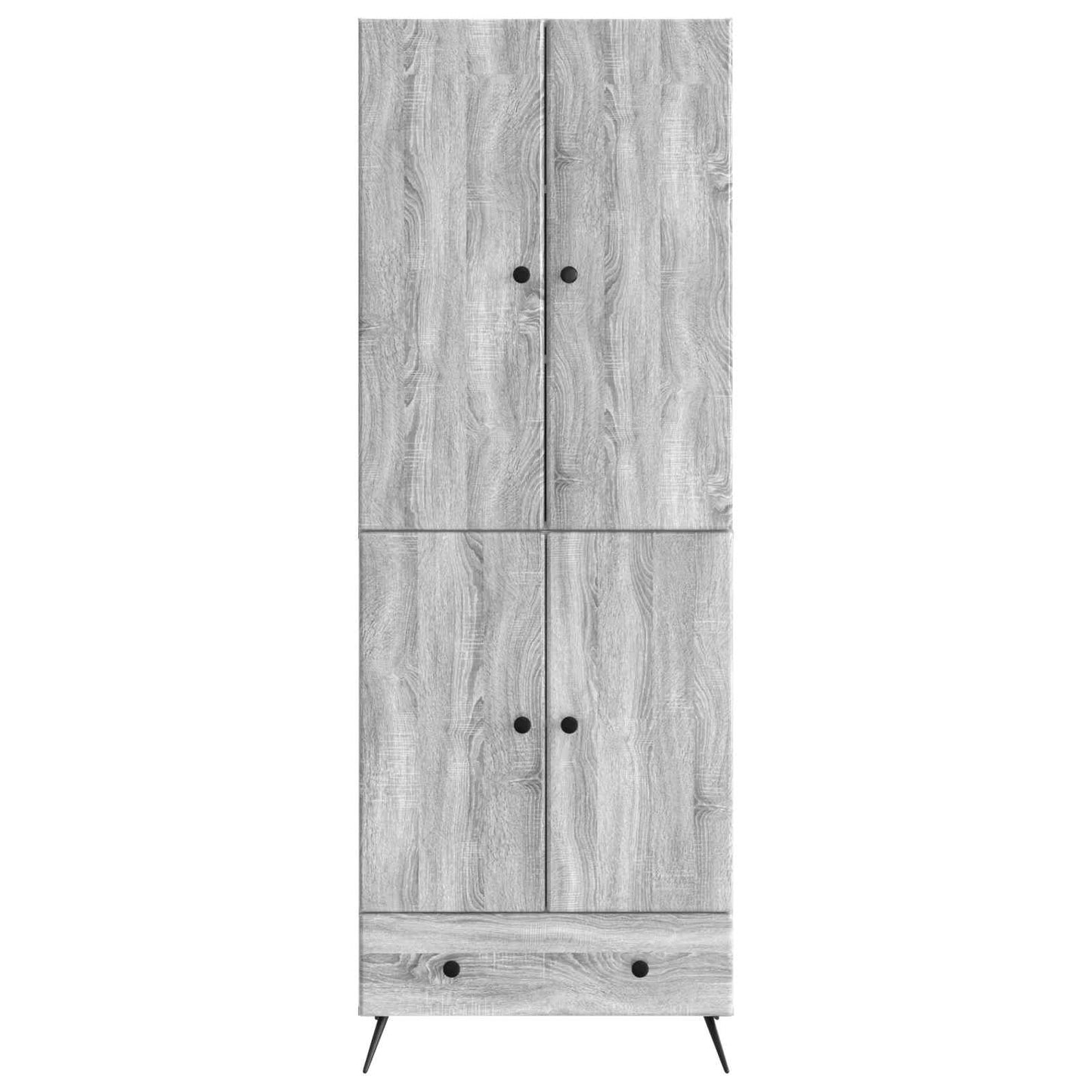vidaXL Cabinet Set 2 pcs Grey Sonoma Engineered Wood