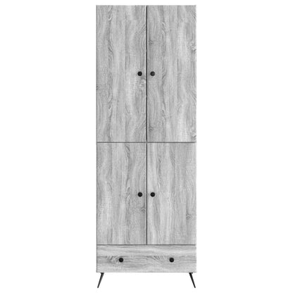 vidaXL Cabinet Set 2 pcs Grey Sonoma Engineered Wood