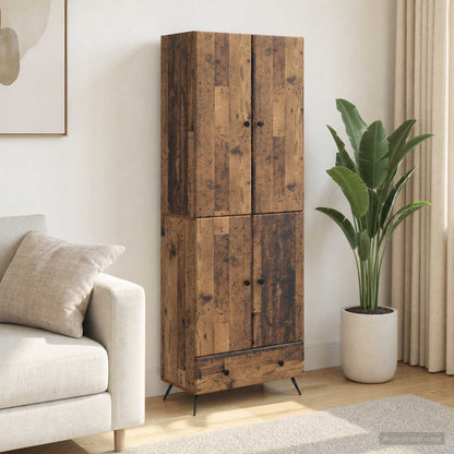 vidaXL Cabinet Set 2 pcs Old Wood Engineered Wood