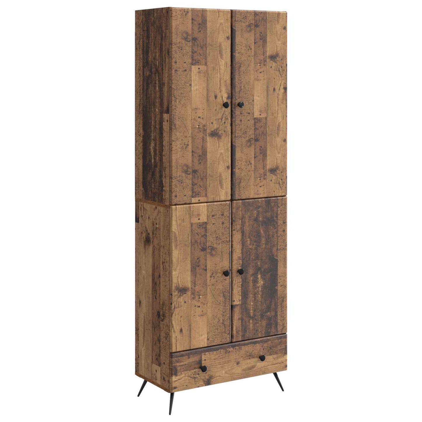 vidaXL Cabinet Set 2 pcs Old Wood Engineered Wood
