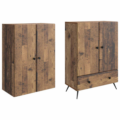 vidaXL Cabinet Set 2 pcs Old Wood Engineered Wood