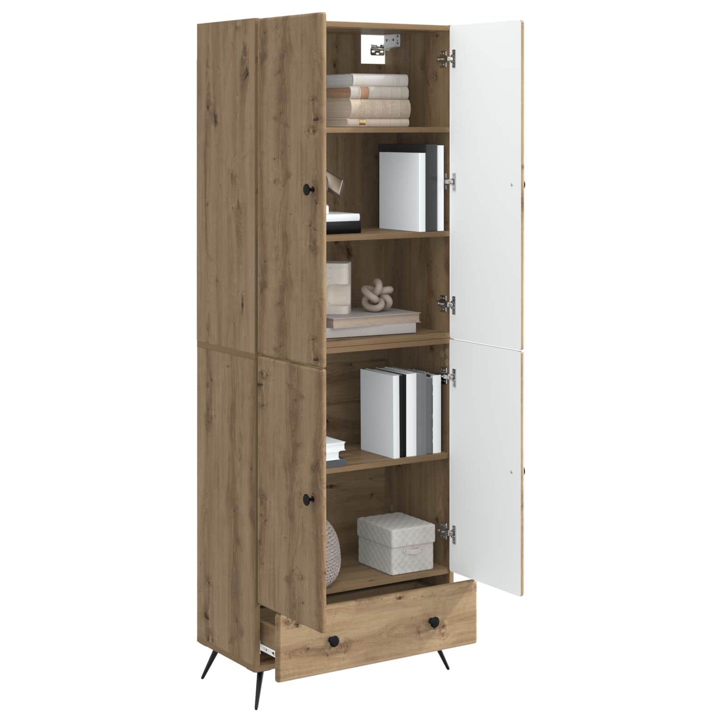 vidaXL Cabinet Set 2 pcs Artisan Oak Engineered Wood