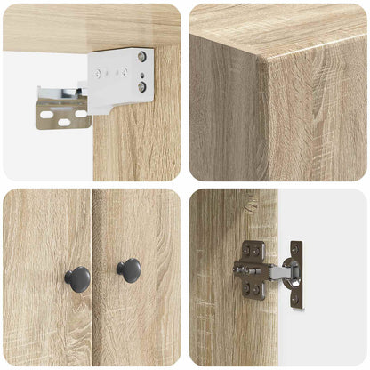 vidaXL Cabinet Set 2 pcs Sonoma Oak Engineered Wood