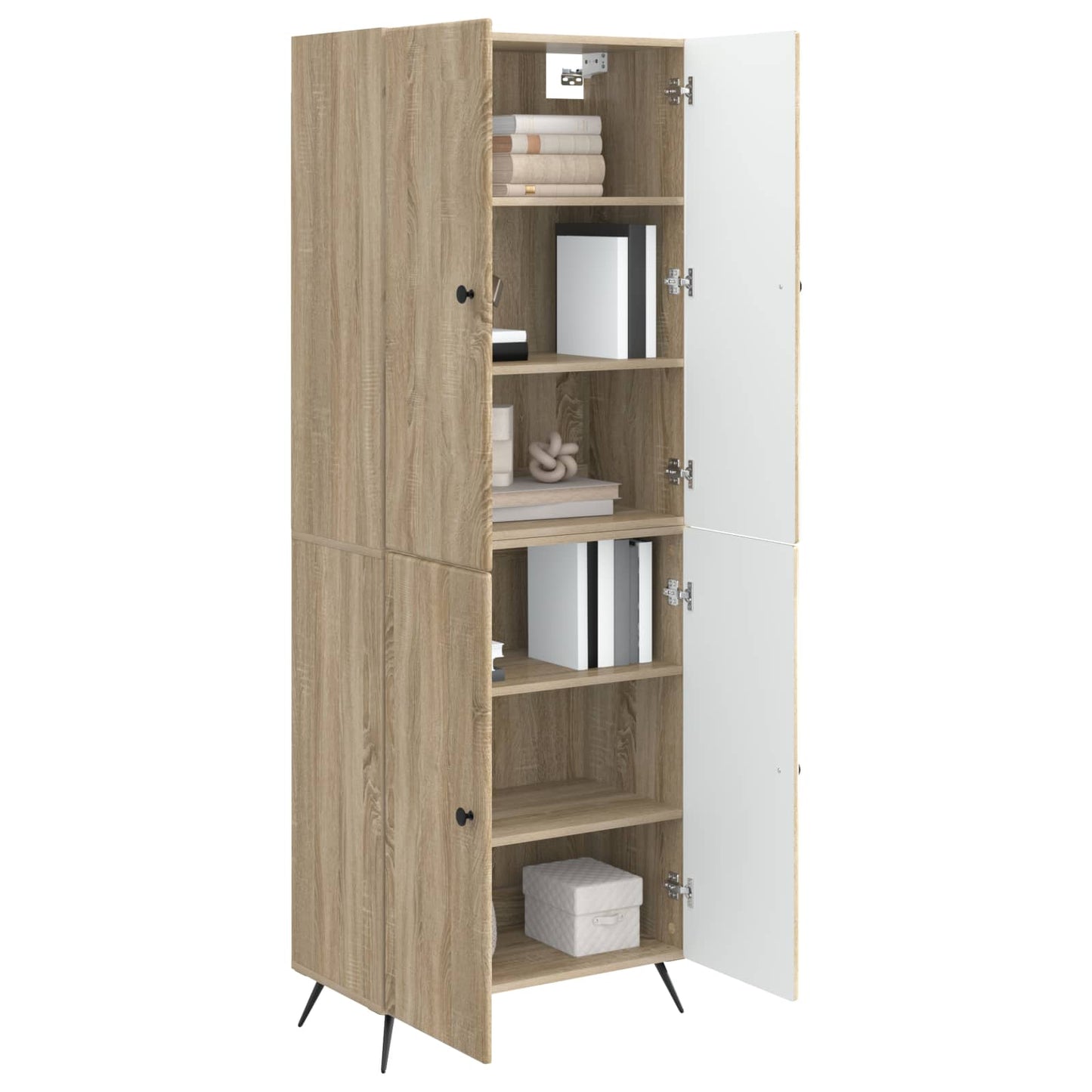 vidaXL Cabinet Set 2 pcs Sonoma Oak Engineered Wood