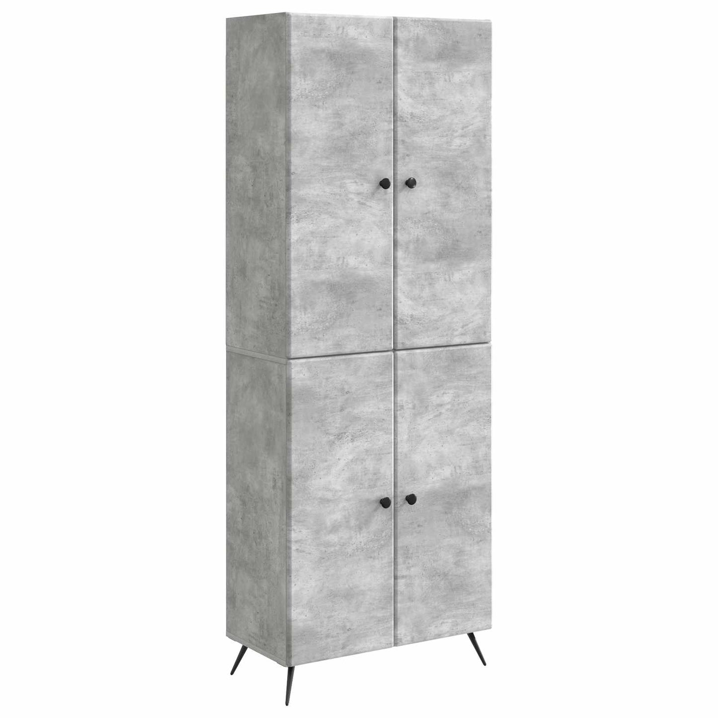 vidaXL Cabinet Set 2 pcs Concrete Grey Engineered Wood