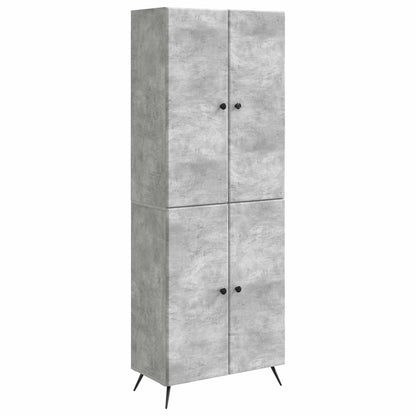 vidaXL Cabinet Set 2 pcs Concrete Grey Engineered Wood