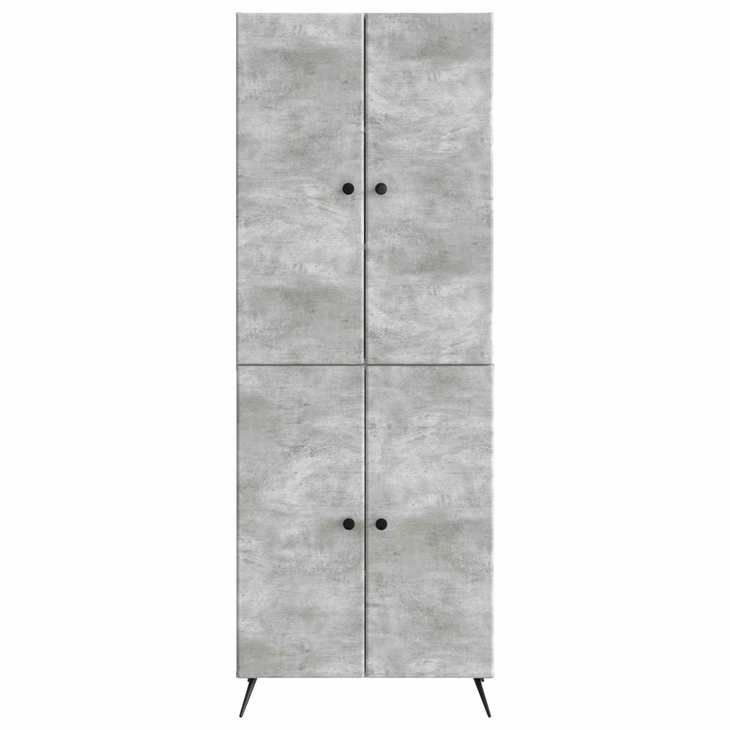 vidaXL Cabinet Set 2 pcs Concrete Grey Engineered Wood