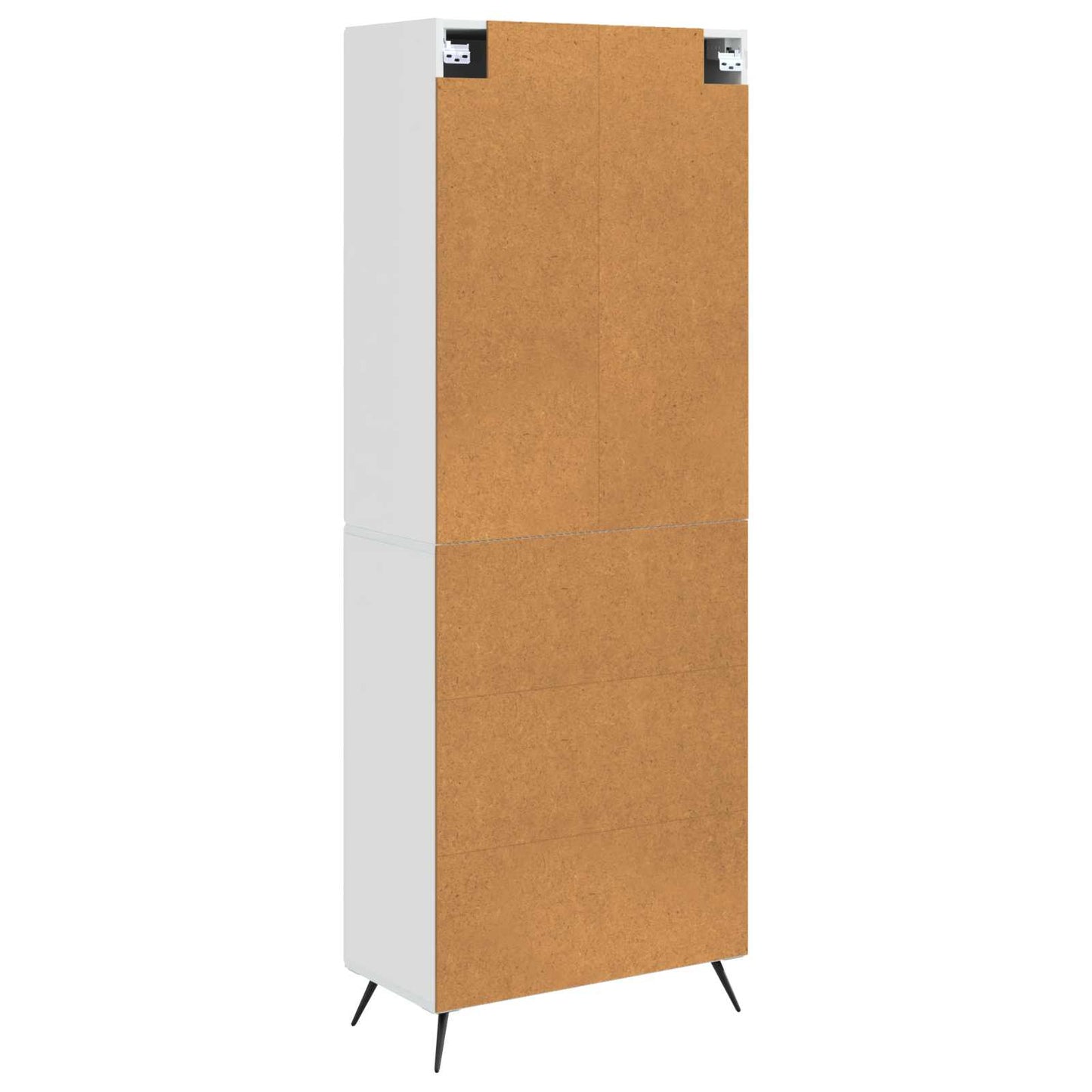 vidaXL Cabinet Set 2 pcs High Gloss White Engineered Wood