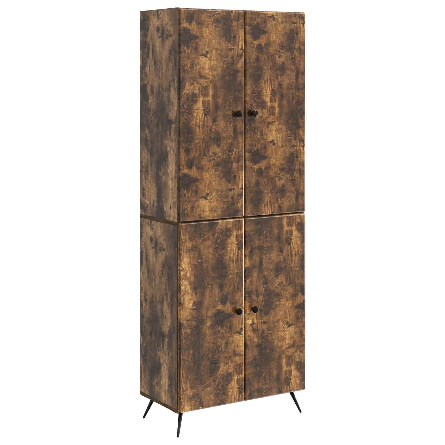 vidaXL Cabinet Set 2 pcs Smoked Oak Engineered Wood