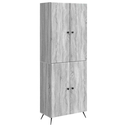vidaXL Cabinet Set 2 pcs Grey Sonoma Engineered Wood