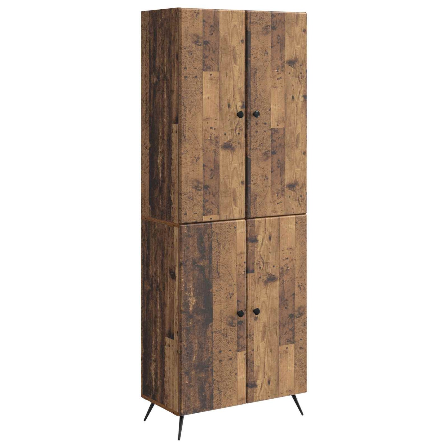 vidaXL Cabinet Set 2 pcs Old Wood Engineered Wood