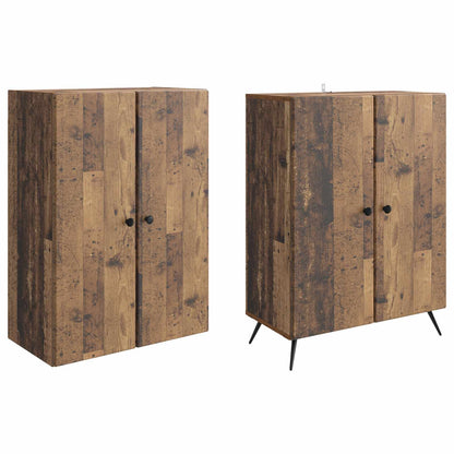 vidaXL Cabinet Set 2 pcs Old Wood Engineered Wood
