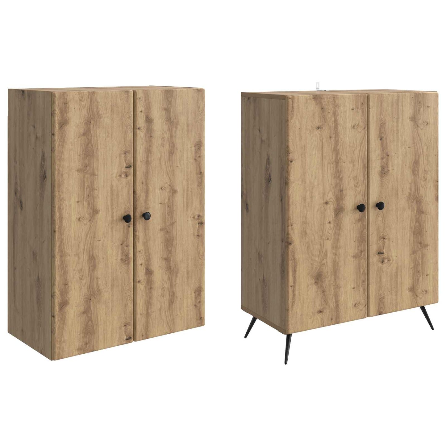 vidaXL Cabinet Set 2 pcs Artisan Oak Engineered Wood