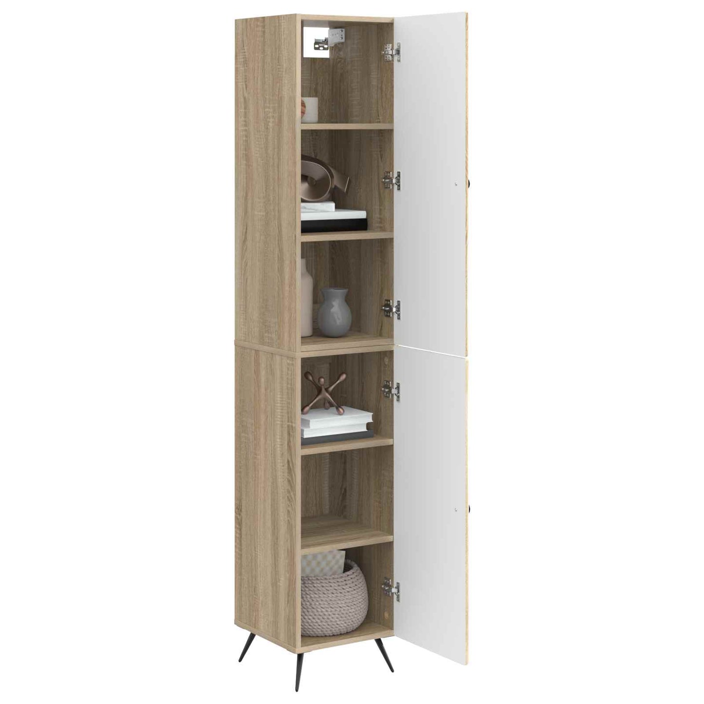 vidaXL Cabinet Set 2 pcs Sonoma Oak Engineered Wood