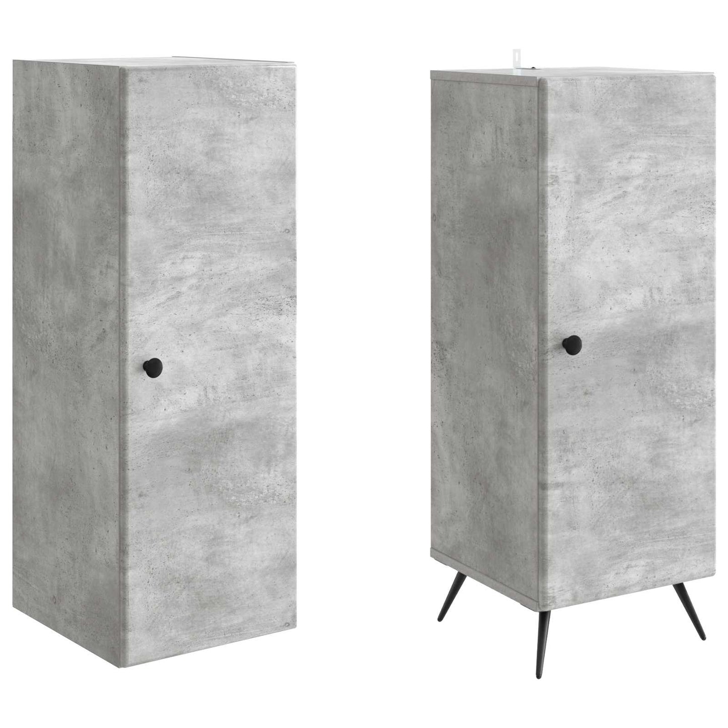 vidaXL Cabinet Set 2 pcs Concrete Grey Engineered Wood