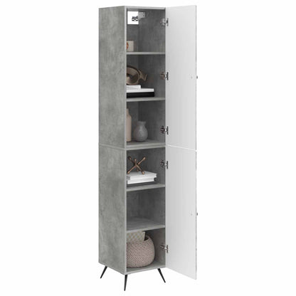 vidaXL Cabinet Set 2 pcs Concrete Grey Engineered Wood