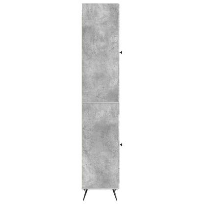 vidaXL Cabinet Set 2 pcs Concrete Grey Engineered Wood