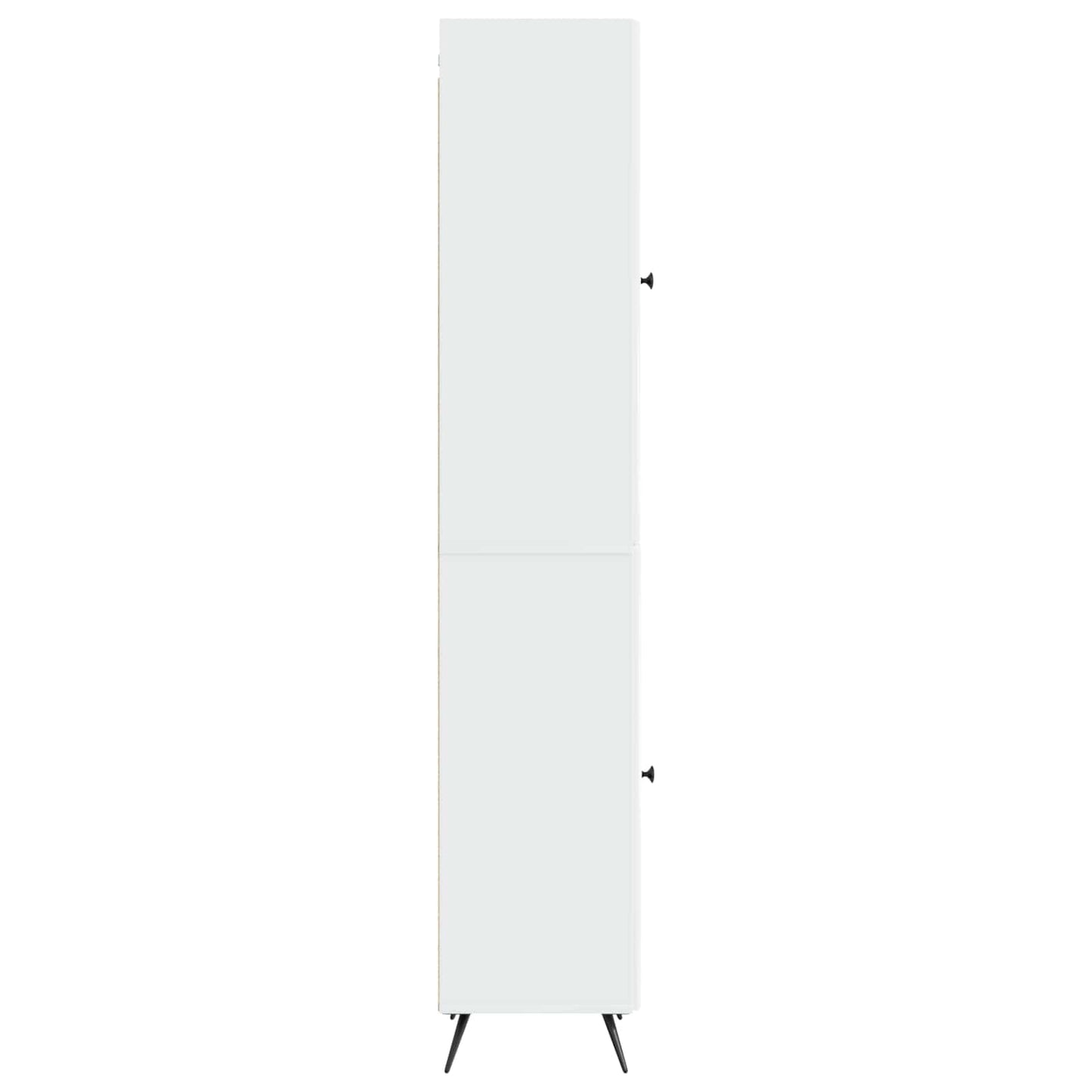 vidaXL Cabinet Set 2 pcs High Gloss White Engineered Wood