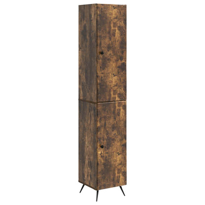 vidaXL Cabinet Set 2 pcs Smoked Oak Engineered Wood