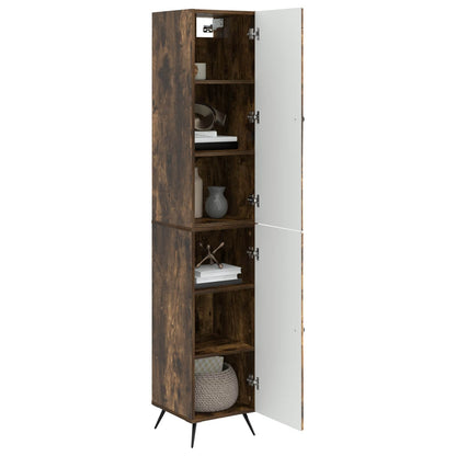 vidaXL Cabinet Set 2 pcs Smoked Oak Engineered Wood
