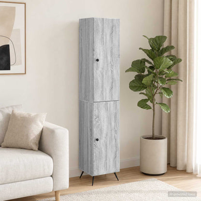 vidaXL Cabinet Set 2 pcs Grey Sonoma Engineered Wood